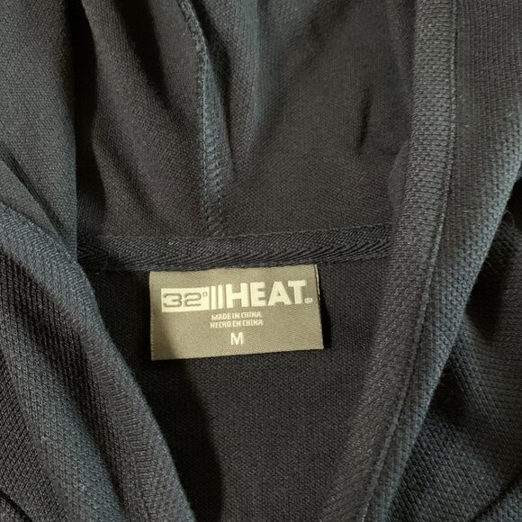 NWT 32 Degree Heat Men's size Medium Navy Full Zip Hooded Jacket - Picture 5 of 10
